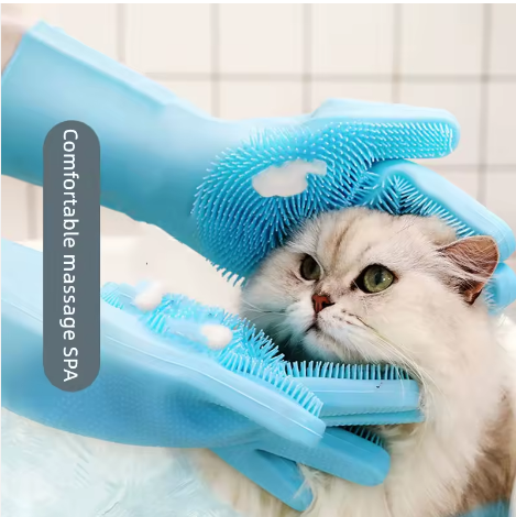 Pet Bathing Gloves 🛁🐾 PetSimora™
