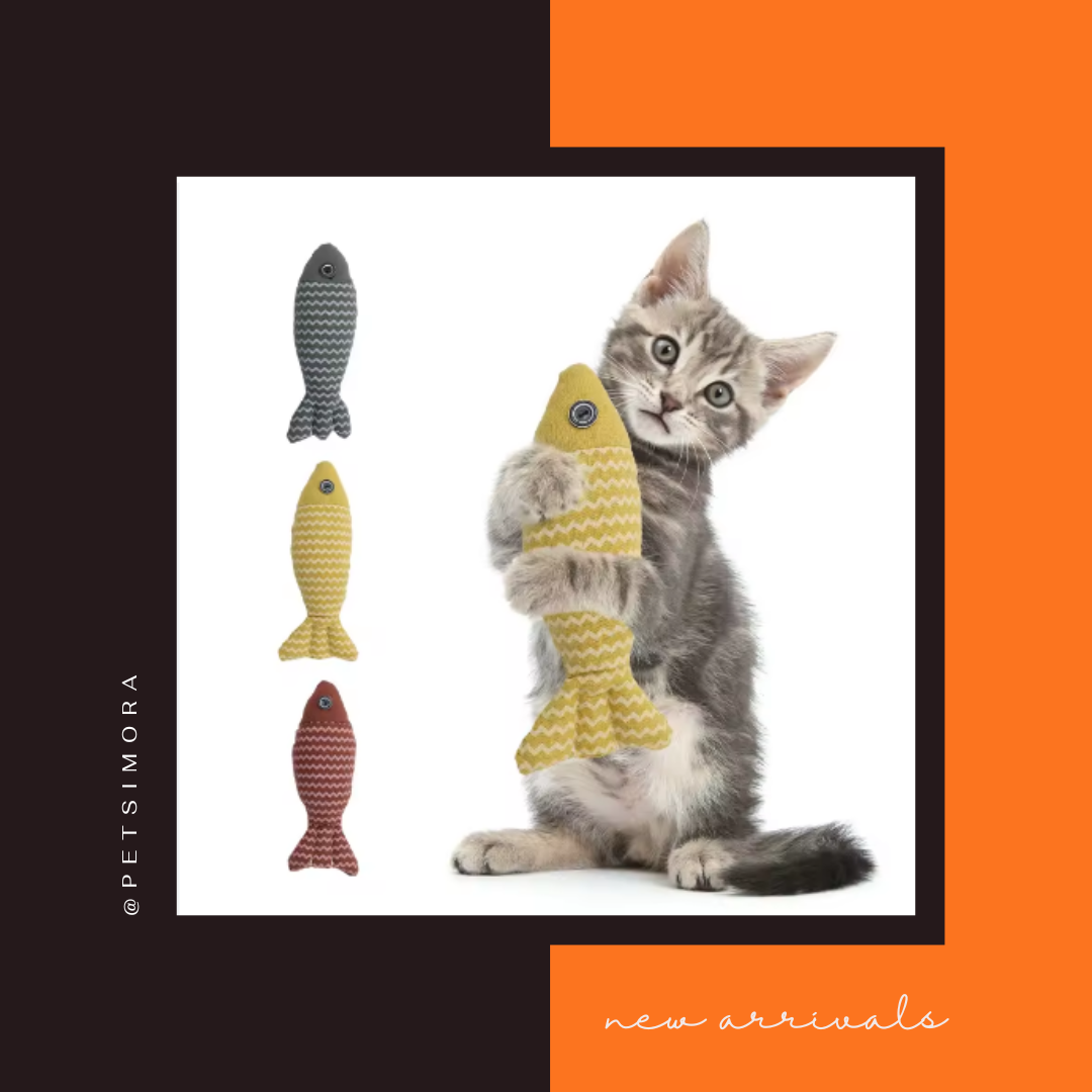 Meow Jute Fish Cat Toy 🐟 PetSimora™