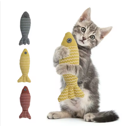Meow Jute Fish Cat Toy 🐟 PetSimora™