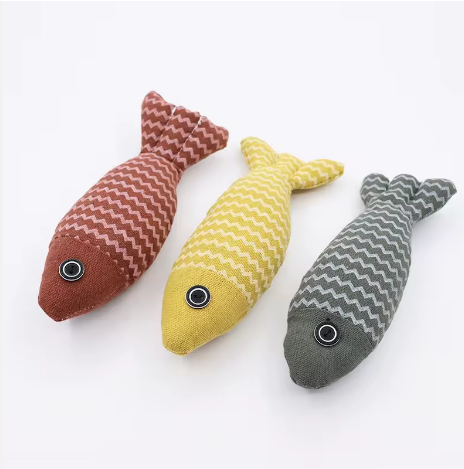 Meow Jute Fish Cat Toy 🐟 PetSimora™