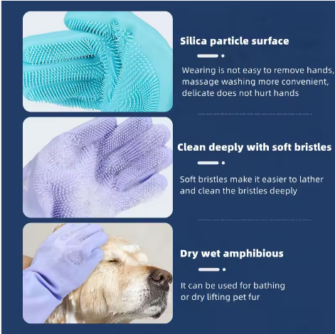 Pet Bathing Gloves 🛁🐾 PetSimora™
